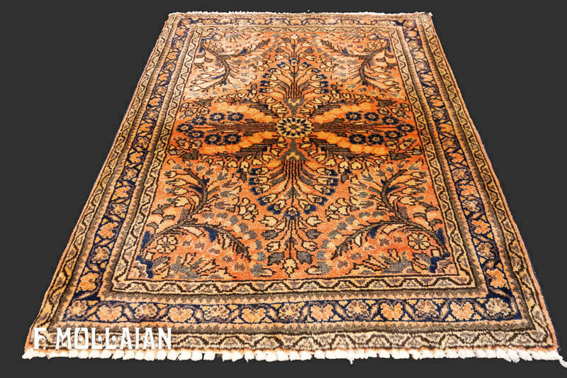 Small Antique Persian Saruk Rug n°:37885994